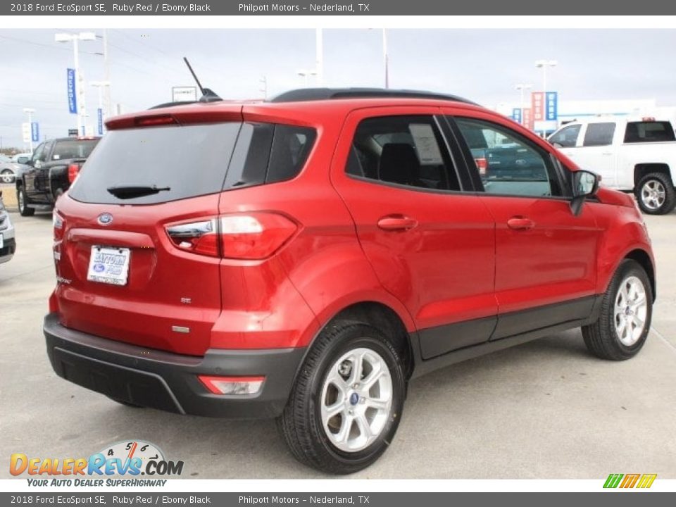2018 Ford EcoSport SE Ruby Red / Ebony Black Photo #8