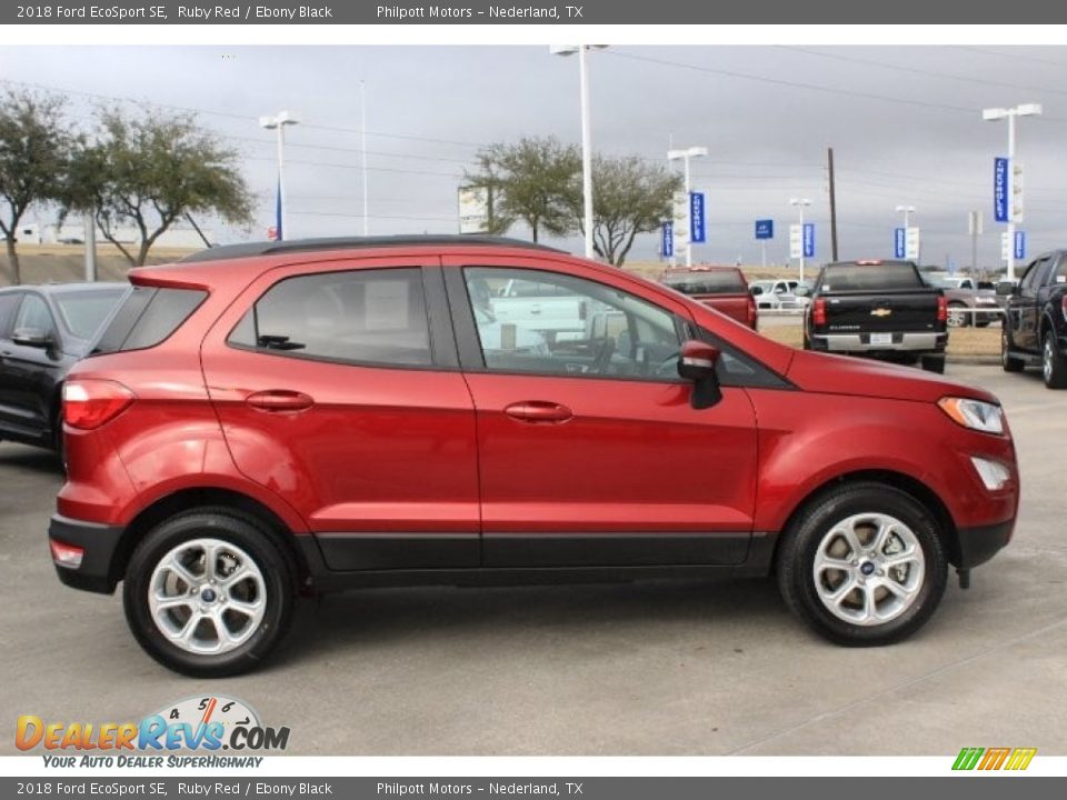 2018 Ford EcoSport SE Ruby Red / Ebony Black Photo #9