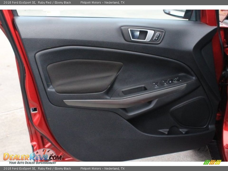 2018 Ford EcoSport SE Ruby Red / Ebony Black Photo #10