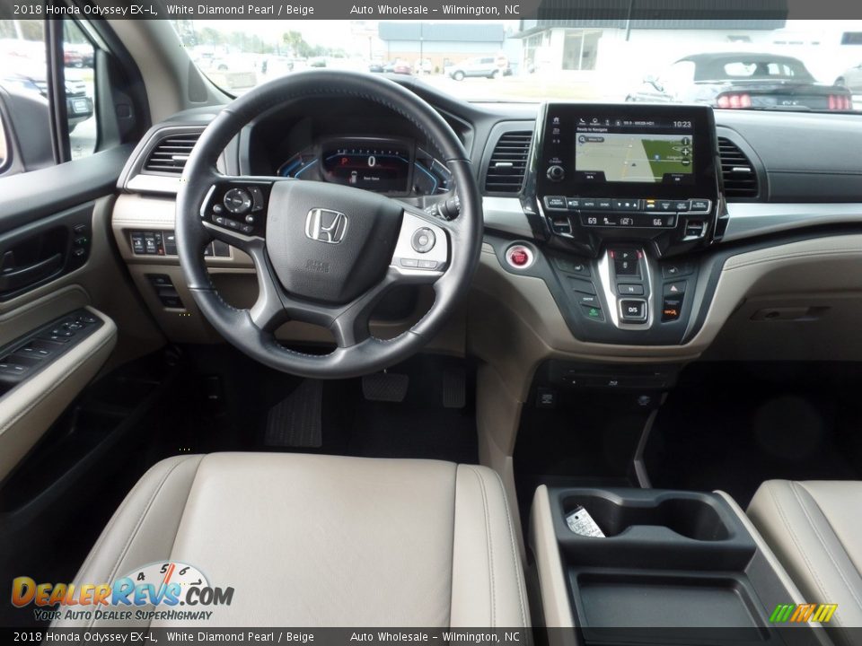 2018 Honda Odyssey EX-L White Diamond Pearl / Beige Photo #15
