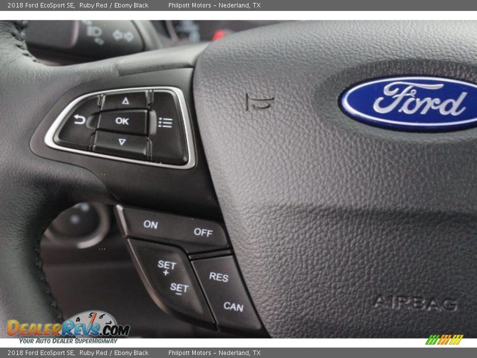 2018 Ford EcoSport SE Ruby Red / Ebony Black Photo #16