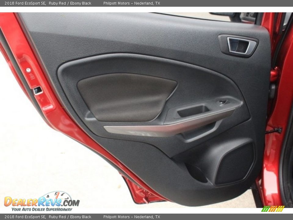 2018 Ford EcoSport SE Ruby Red / Ebony Black Photo #19