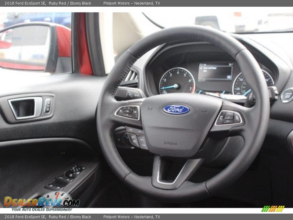 2018 Ford EcoSport SE Ruby Red / Ebony Black Photo #22