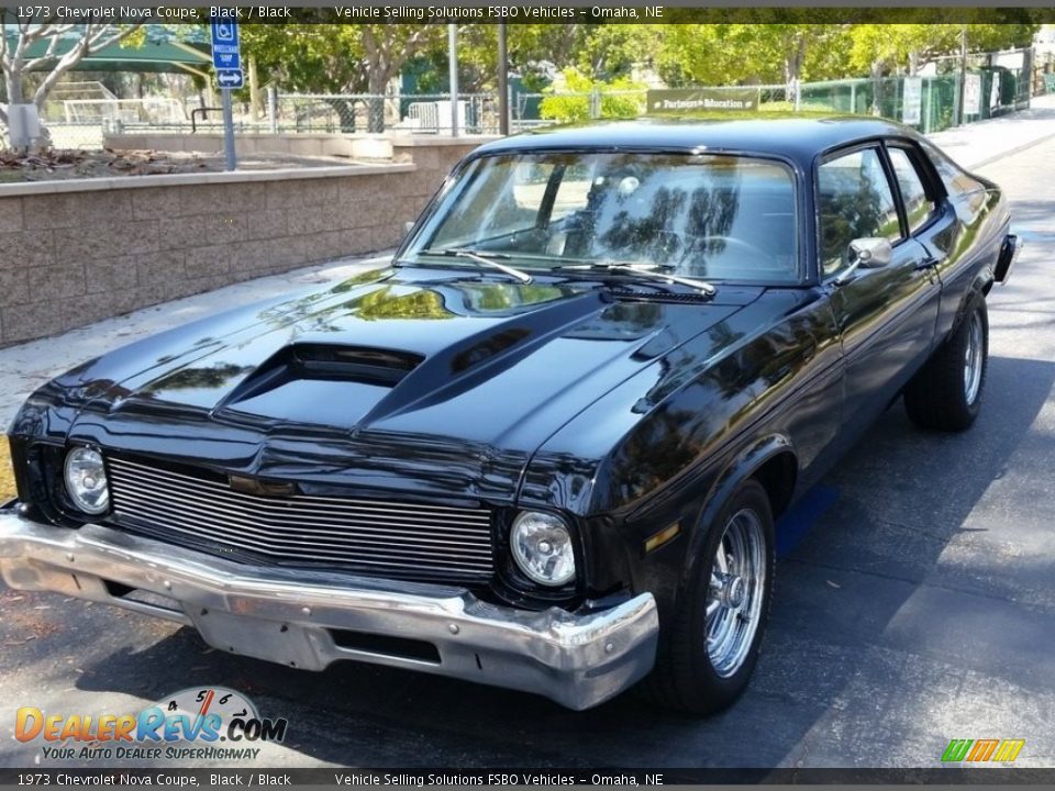 Front 3/4 View of 1973 Chevrolet Nova Coupe Photo #1