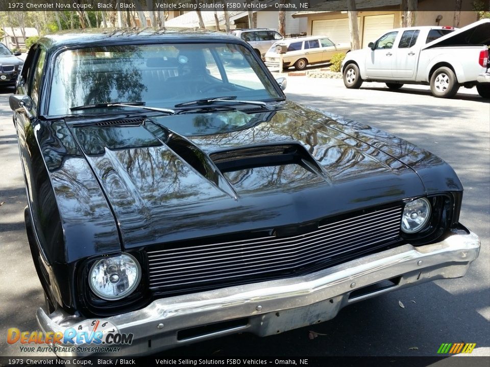 1973 Chevrolet Nova Coupe Black / Black Photo #9