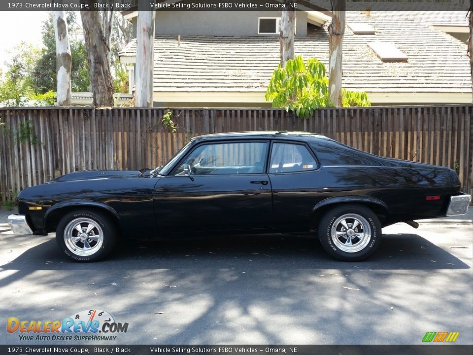 Black 1973 Chevrolet Nova Coupe Photo #10