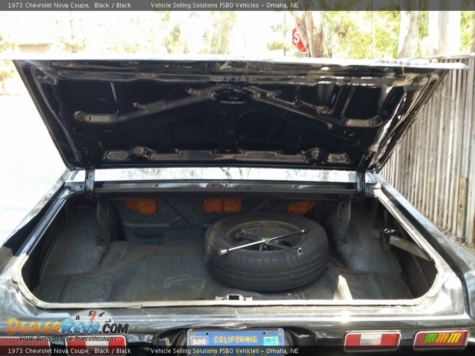 1973 Chevrolet Nova Coupe Black / Black Photo #13