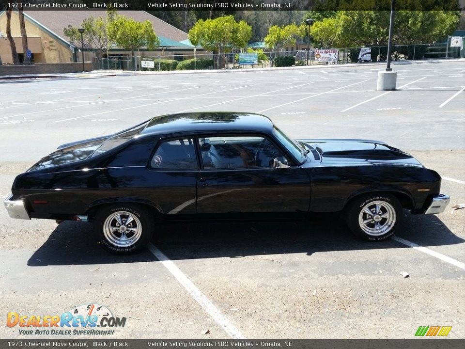 1973 Chevrolet Nova Coupe Black / Black Photo #14