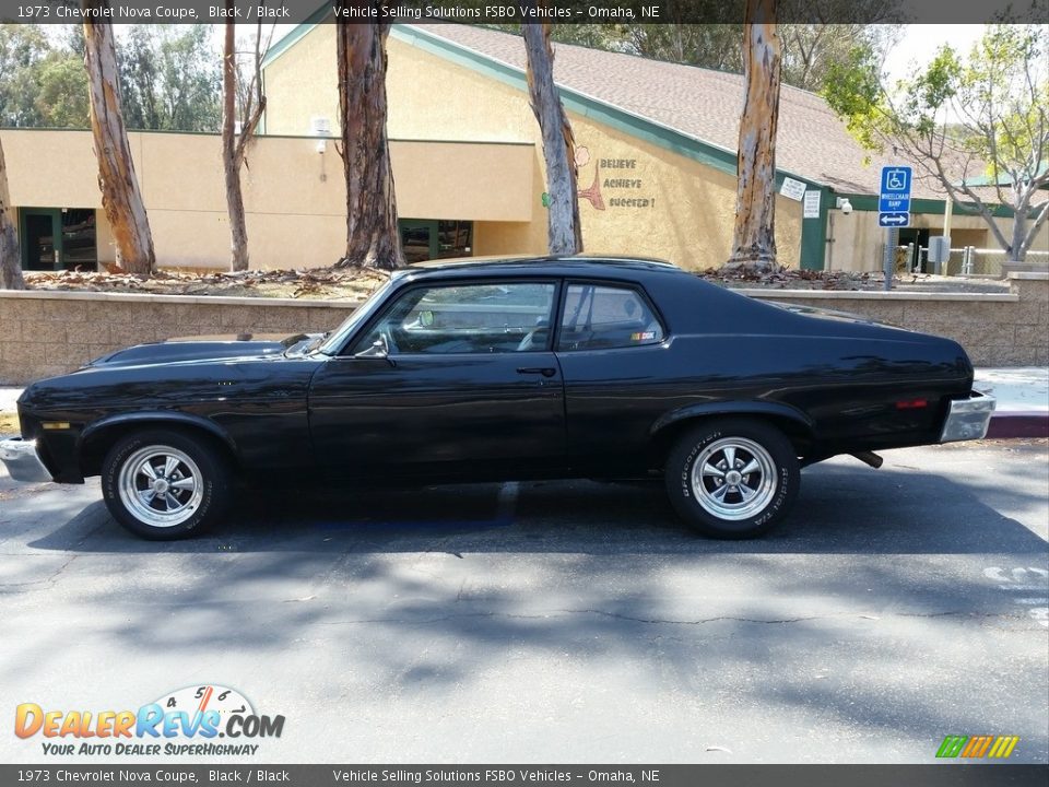 1973 Chevrolet Nova Coupe Black / Black Photo #15