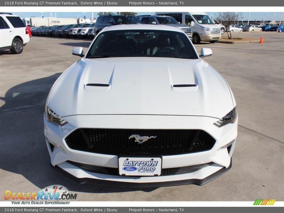 2018 Ford Mustang GT Premium Fastback Oxford White / Ebony Photo #2