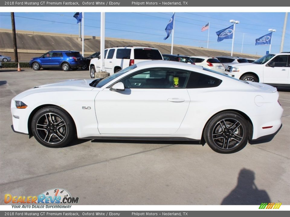 2018 Ford Mustang GT Premium Fastback Oxford White / Ebony Photo #3