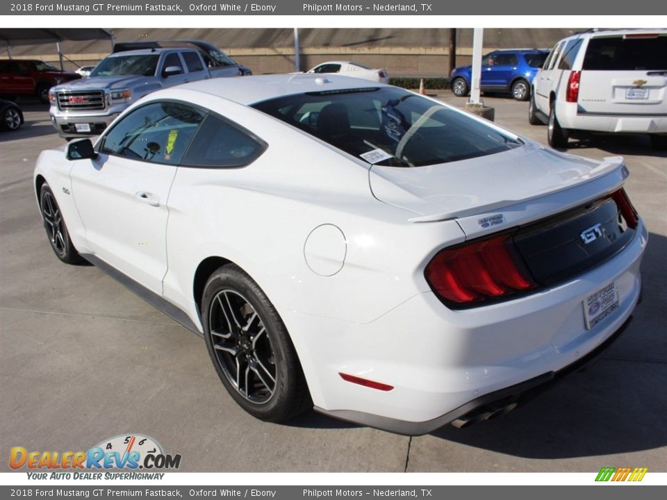 2018 Ford Mustang GT Premium Fastback Oxford White / Ebony Photo #4