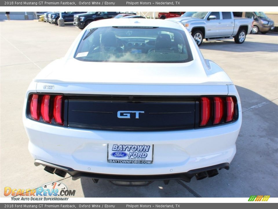 2018 Ford Mustang GT Premium Fastback Oxford White / Ebony Photo #5