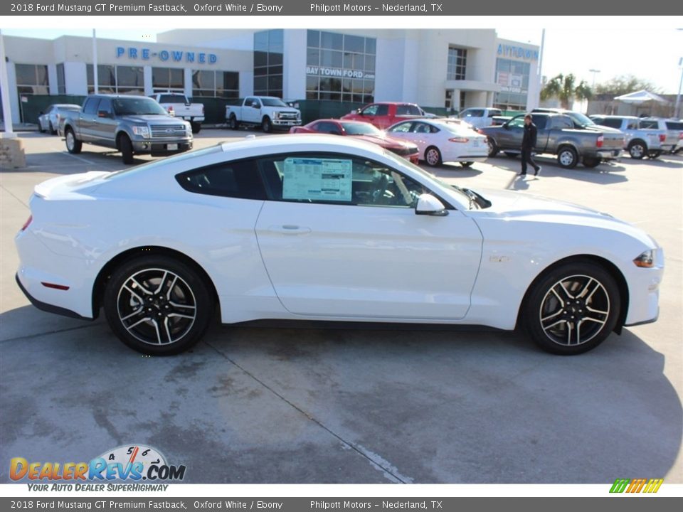 2018 Ford Mustang GT Premium Fastback Oxford White / Ebony Photo #7