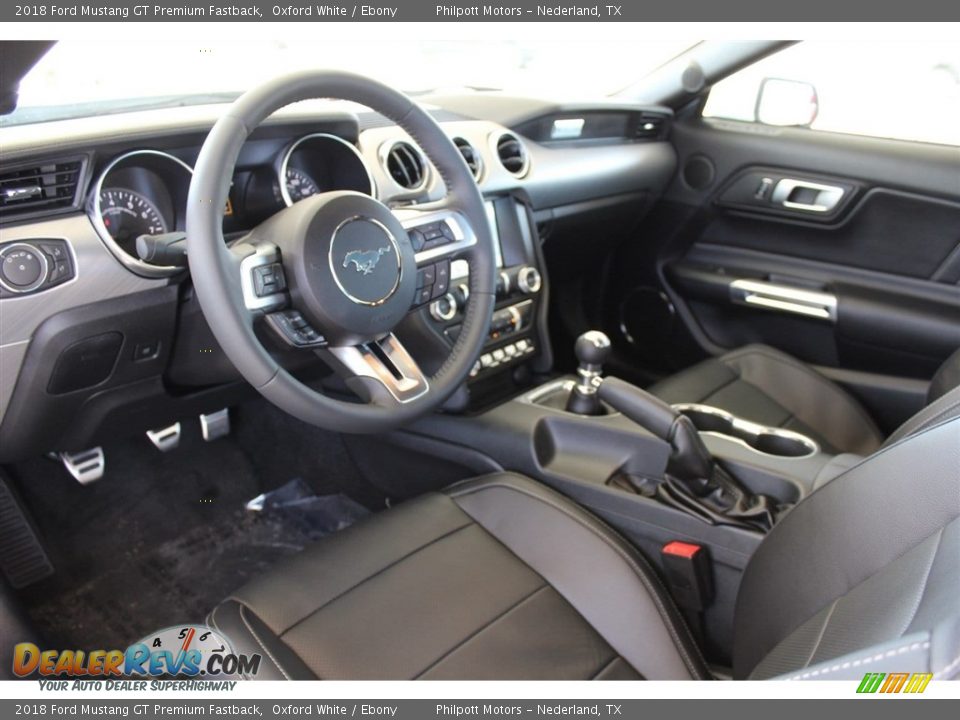 2018 Ford Mustang GT Premium Fastback Oxford White / Ebony Photo #11