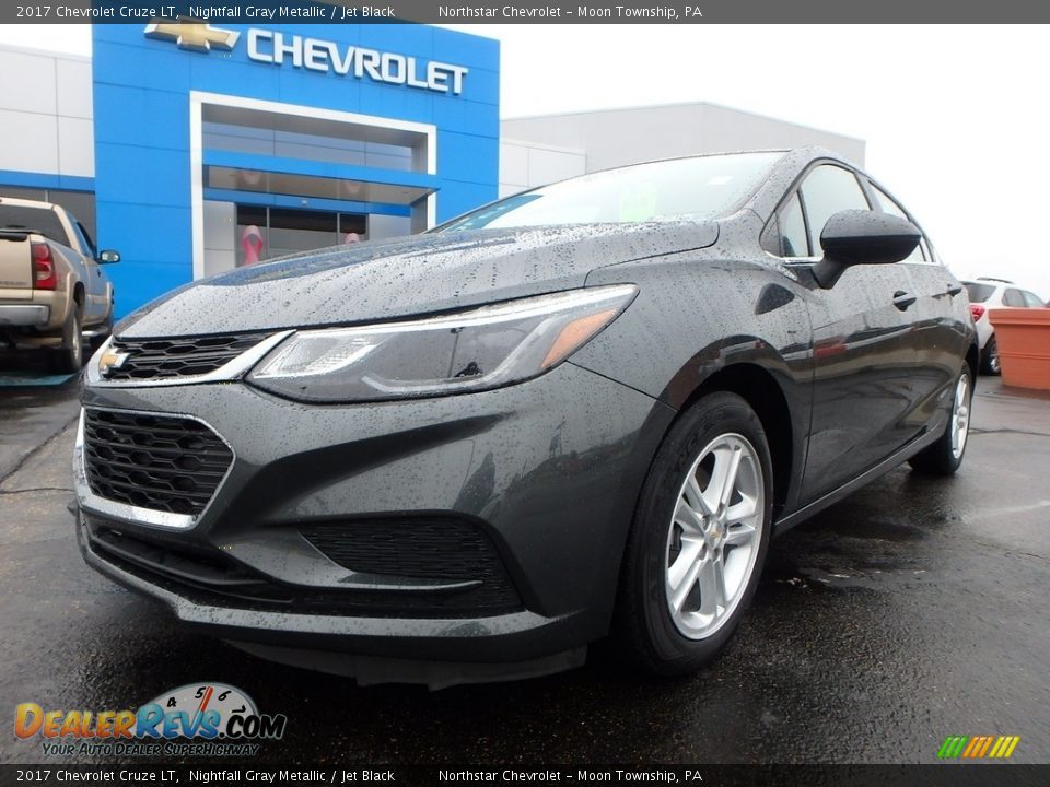 2017 Chevrolet Cruze LT Nightfall Gray Metallic / Jet Black Photo #2