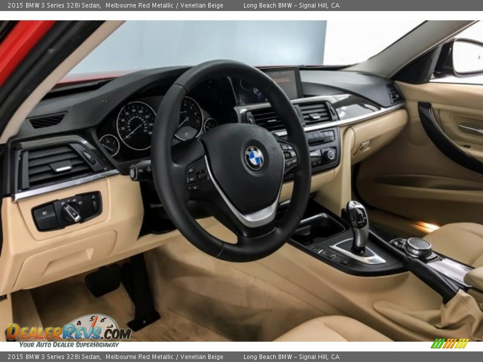2015 BMW 3 Series 328i Sedan Melbourne Red Metallic / Venetian Beige Photo #20