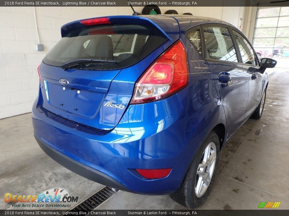 2018 Ford Fiesta SE Hatchback Lightning Blue / Charcoal Black Photo #2