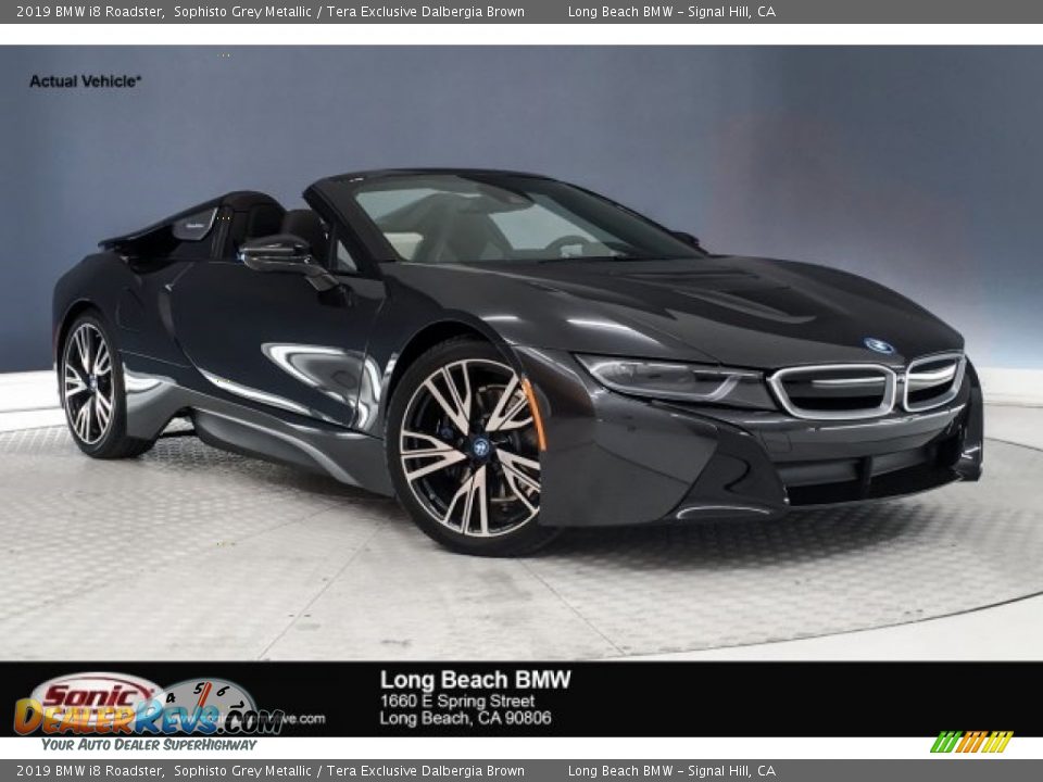 2019 BMW i8 Roadster Sophisto Grey Metallic / Tera Exclusive Dalbergia Brown Photo #1