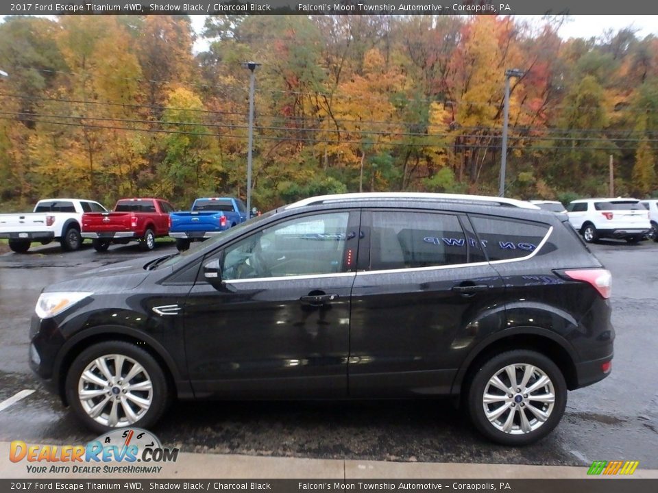 2017 Ford Escape Titanium 4WD Shadow Black / Charcoal Black Photo #6