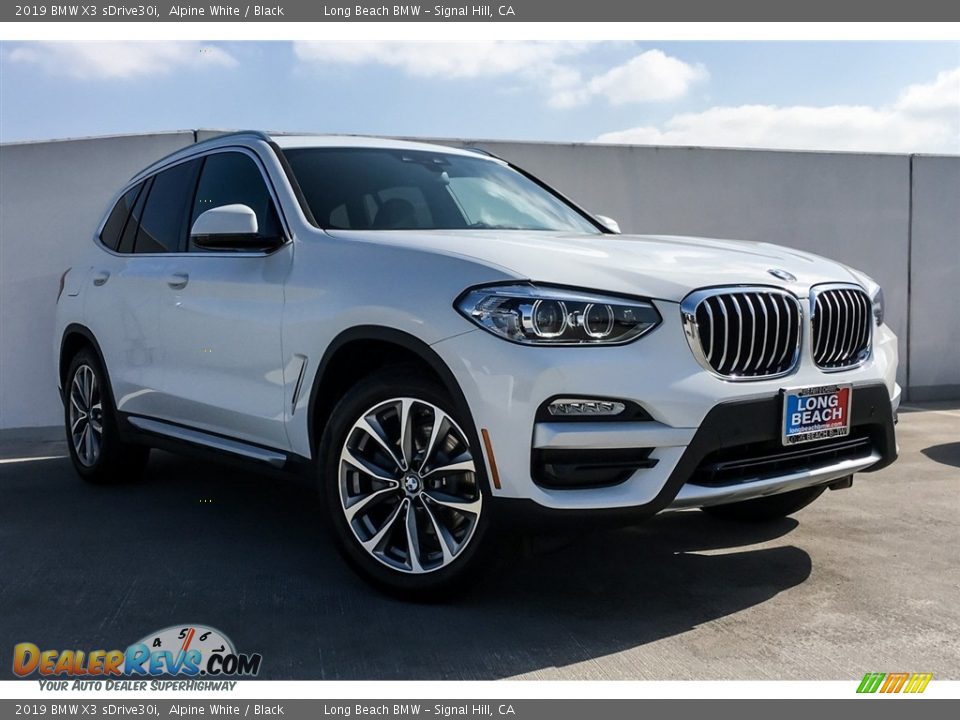 2019 BMW X3 sDrive30i Alpine White / Black Photo #12