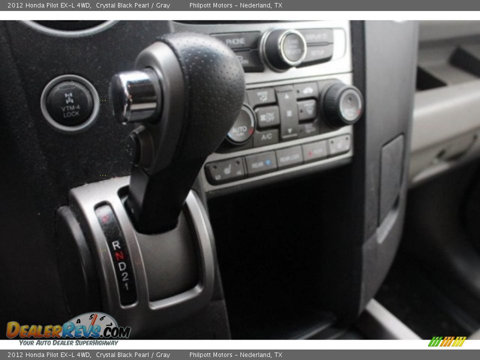 2012 Honda Pilot EX-L 4WD Crystal Black Pearl / Gray Photo #19