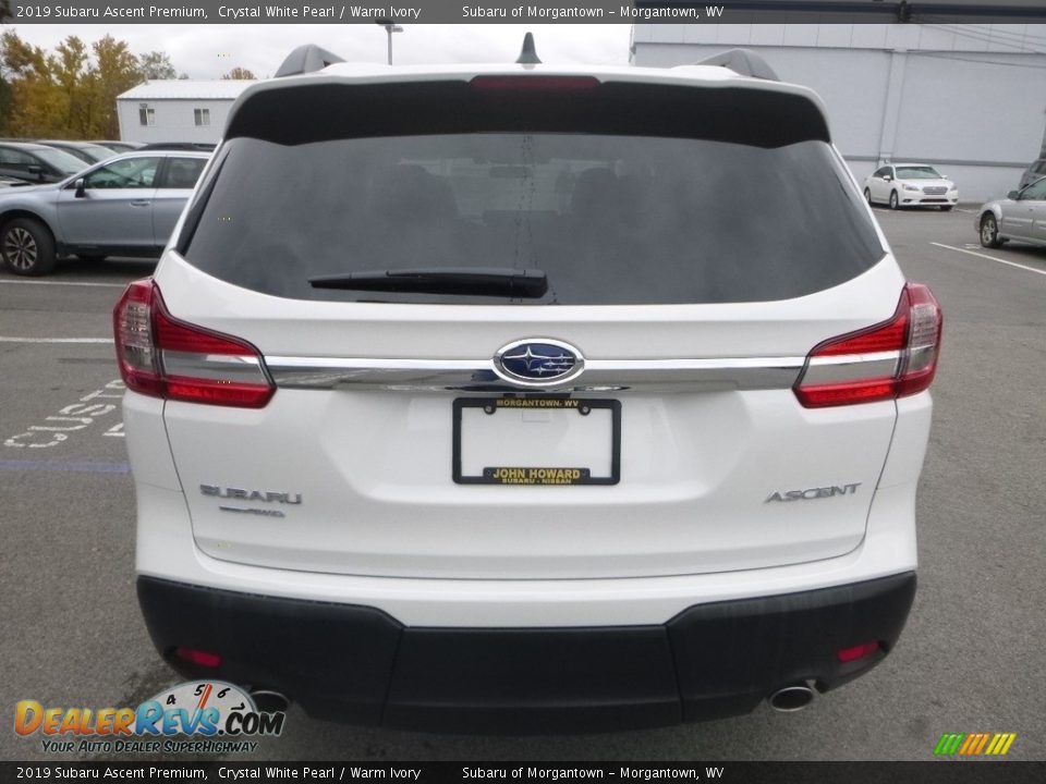 2019 Subaru Ascent Premium Crystal White Pearl / Warm Ivory Photo #5