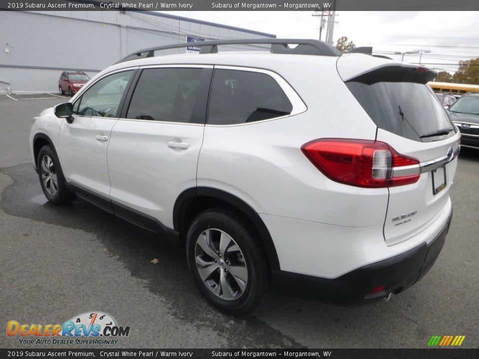 2019 Subaru Ascent Premium Crystal White Pearl / Warm Ivory Photo #6