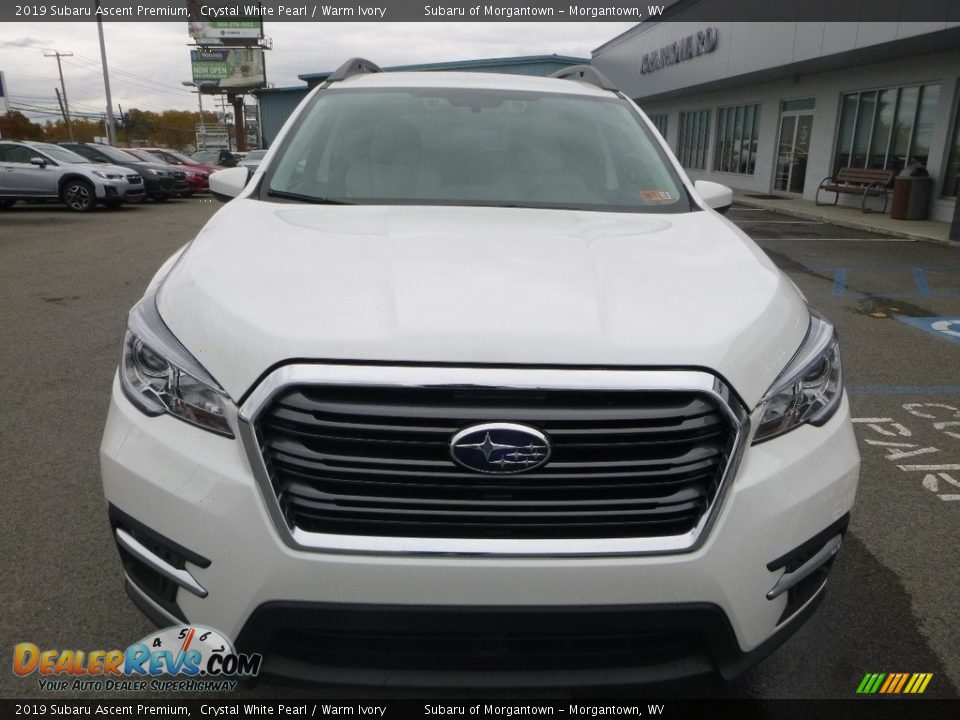 2019 Subaru Ascent Premium Crystal White Pearl / Warm Ivory Photo #9