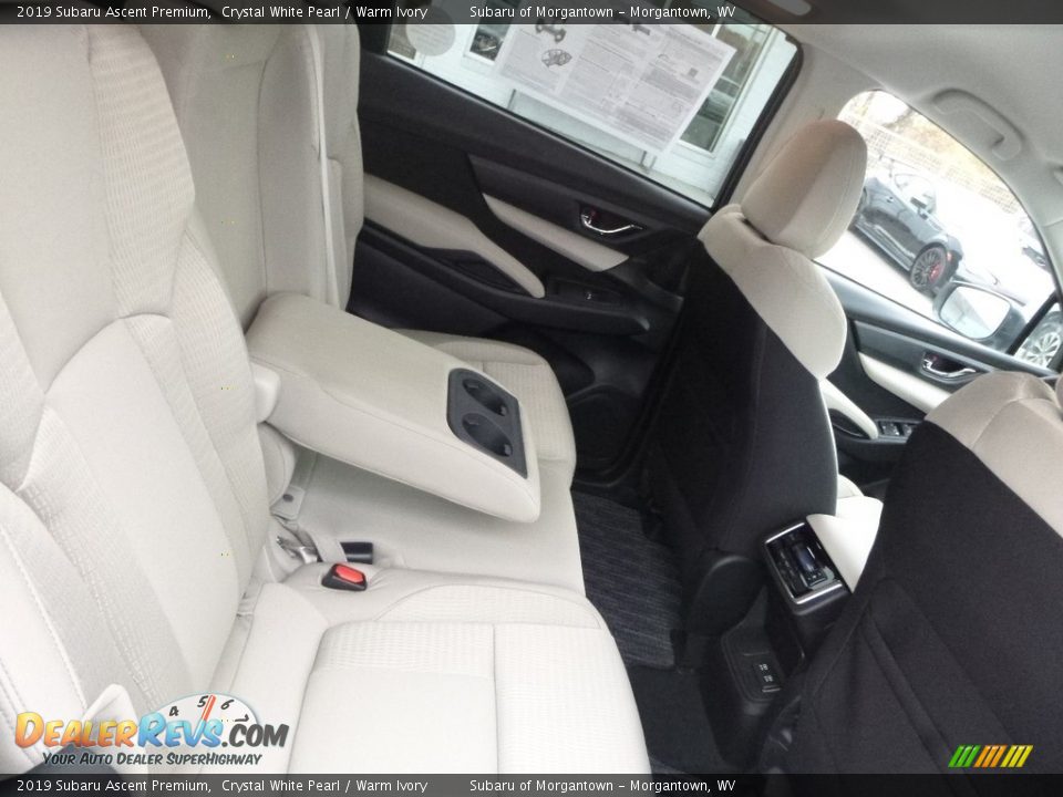 2019 Subaru Ascent Premium Crystal White Pearl / Warm Ivory Photo #12