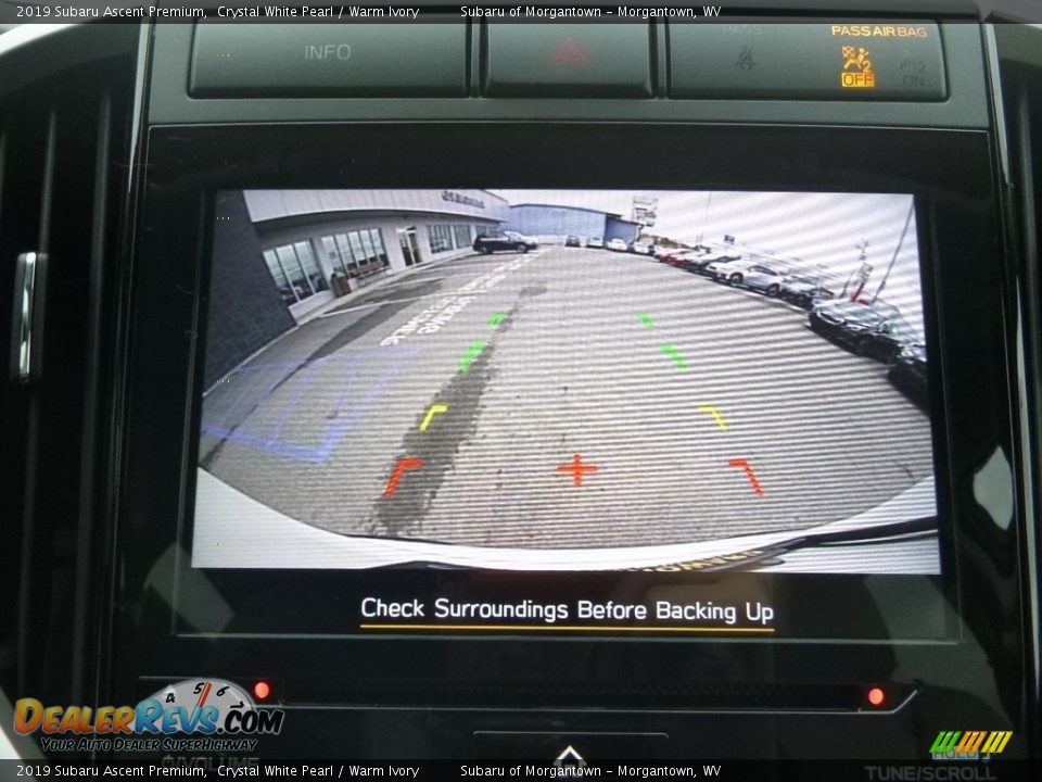 2019 Subaru Ascent Premium Crystal White Pearl / Warm Ivory Photo #18
