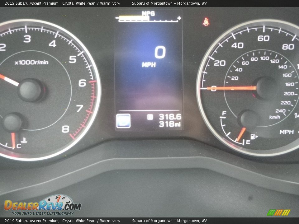 2019 Subaru Ascent Premium Crystal White Pearl / Warm Ivory Photo #20