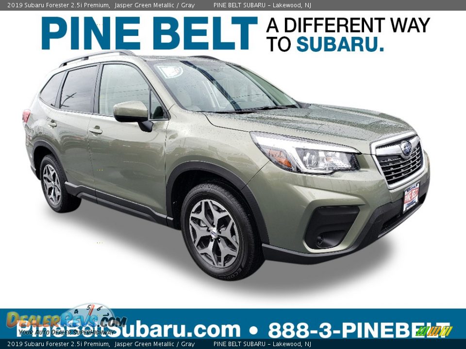 2019 Subaru Forester 2.5i Premium Jasper Green Metallic / Gray Photo #1