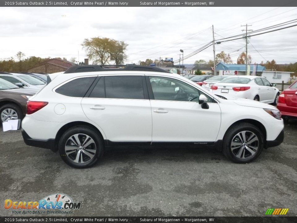 2019 Subaru Outback 2.5i Limited Crystal White Pearl / Warm Ivory Photo #3