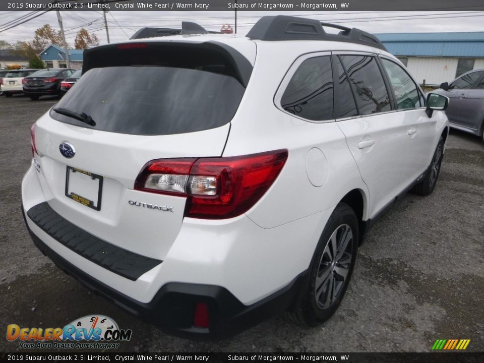 2019 Subaru Outback 2.5i Limited Crystal White Pearl / Warm Ivory Photo #4