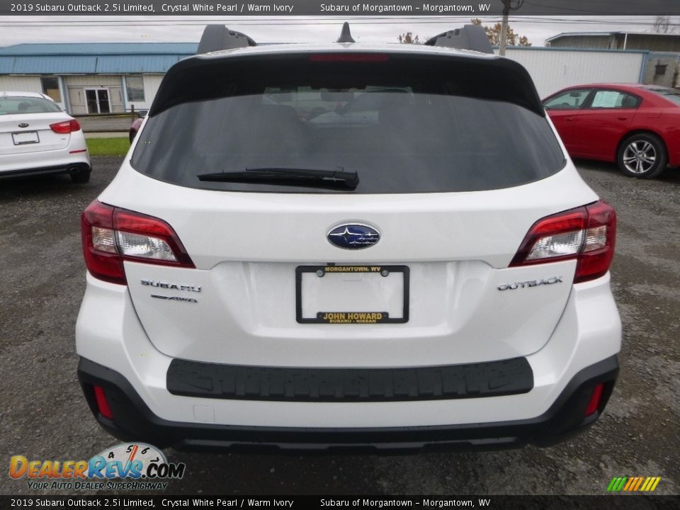 2019 Subaru Outback 2.5i Limited Crystal White Pearl / Warm Ivory Photo #5