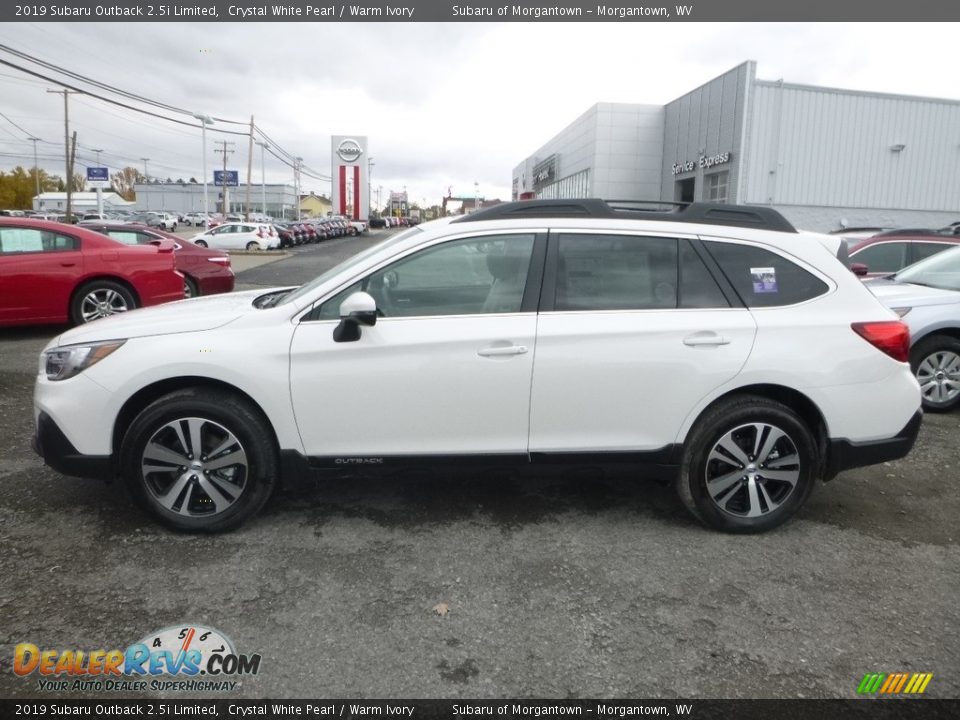 2019 Subaru Outback 2.5i Limited Crystal White Pearl / Warm Ivory Photo #7