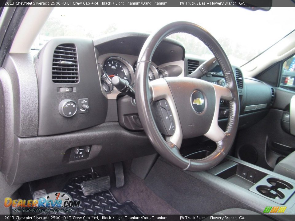 2013 Chevrolet Silverado 2500HD LT Crew Cab 4x4 Black / Light Titanium/Dark Titanium Photo #19