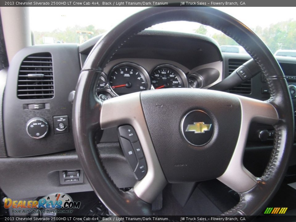 2013 Chevrolet Silverado 2500HD LT Crew Cab 4x4 Black / Light Titanium/Dark Titanium Photo #20