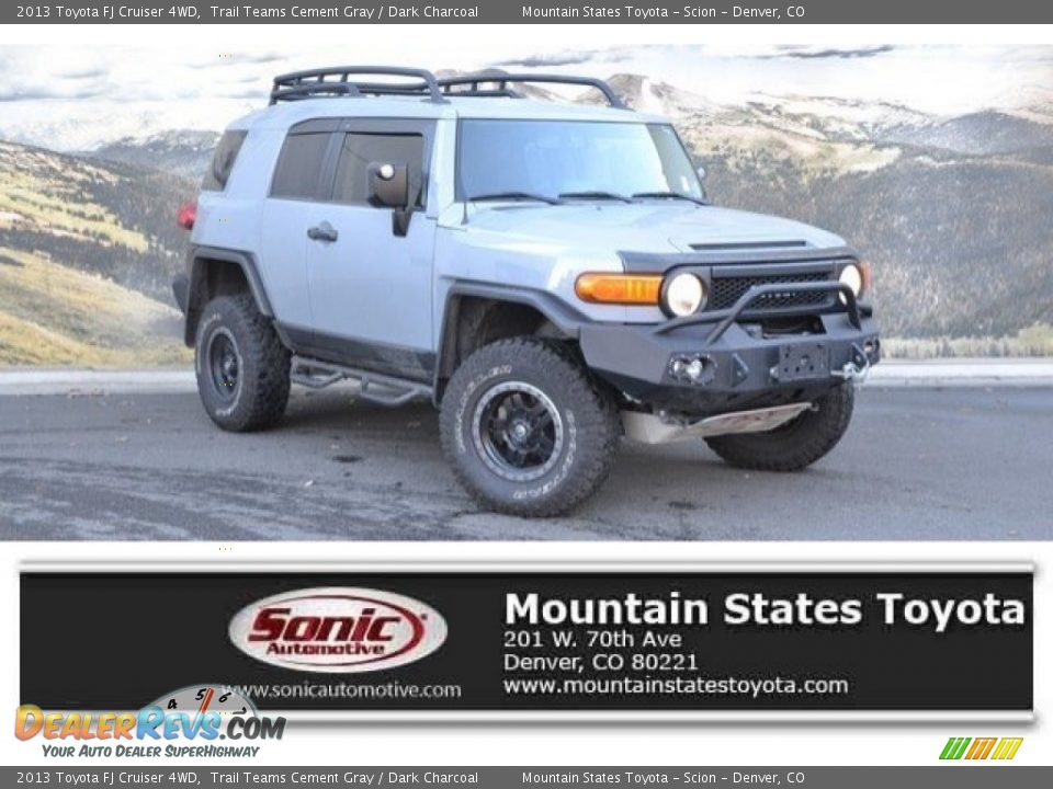 2013 Toyota FJ Cruiser 4WD Trail Teams Cement Gray / Dark Charcoal Photo #1