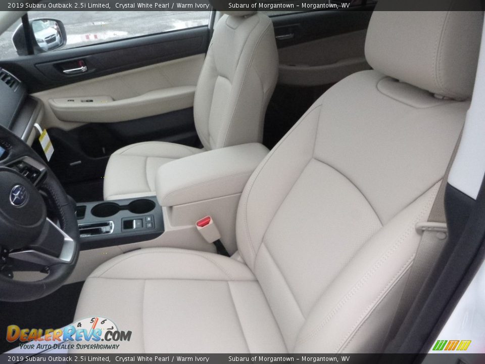 2019 Subaru Outback 2.5i Limited Crystal White Pearl / Warm Ivory Photo #14