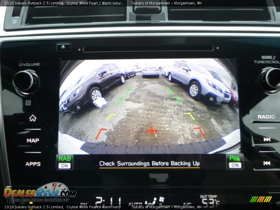 2019 Subaru Outback 2.5i Limited Crystal White Pearl / Warm Ivory Photo #18