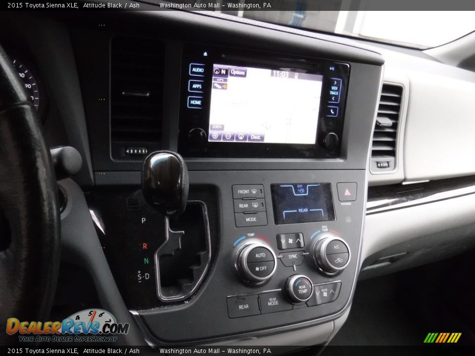 2015 Toyota Sienna XLE Attitude Black / Ash Photo #16