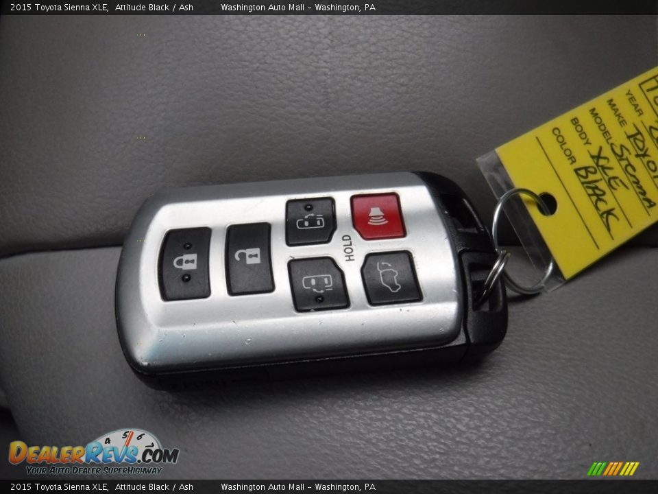 2015 Toyota Sienna XLE Attitude Black / Ash Photo #27