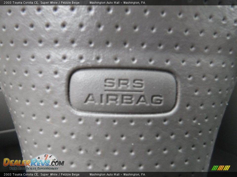 2003 Toyota Corolla CE Super White / Pebble Beige Photo #15