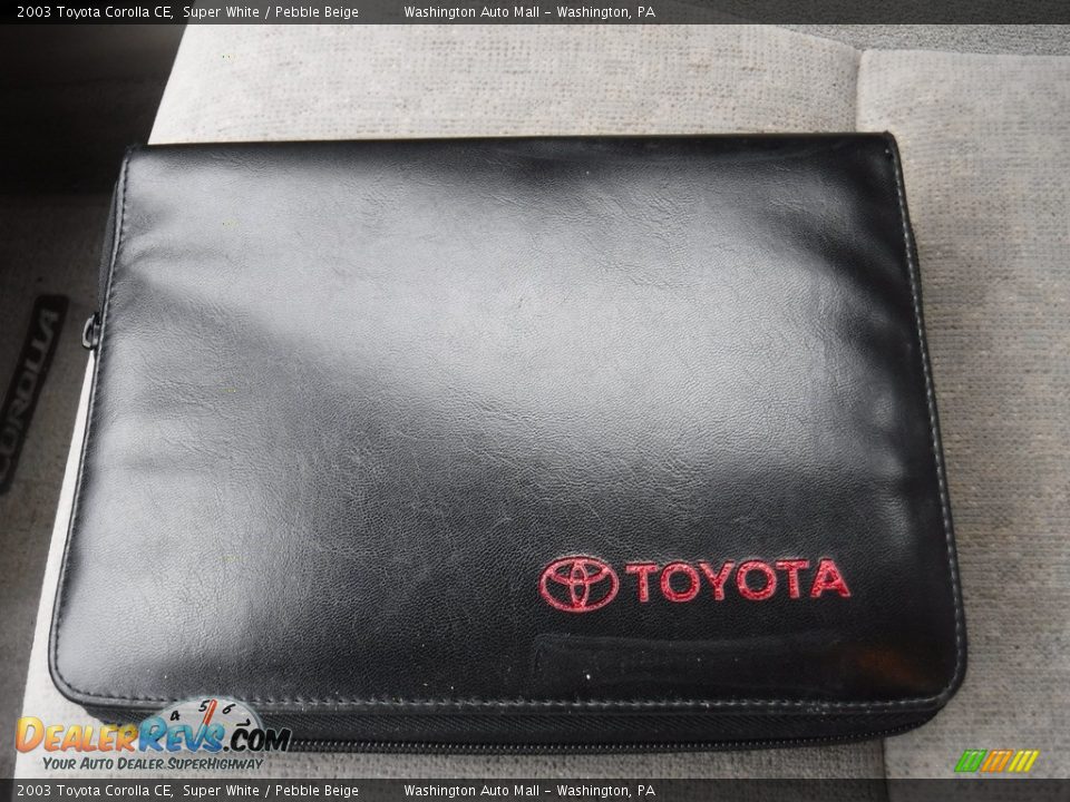 2003 Toyota Corolla CE Super White / Pebble Beige Photo #18