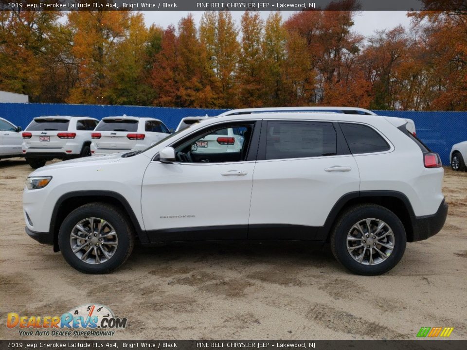 2019 Jeep Cherokee Latitude Plus 4x4 Bright White / Black Photo #3