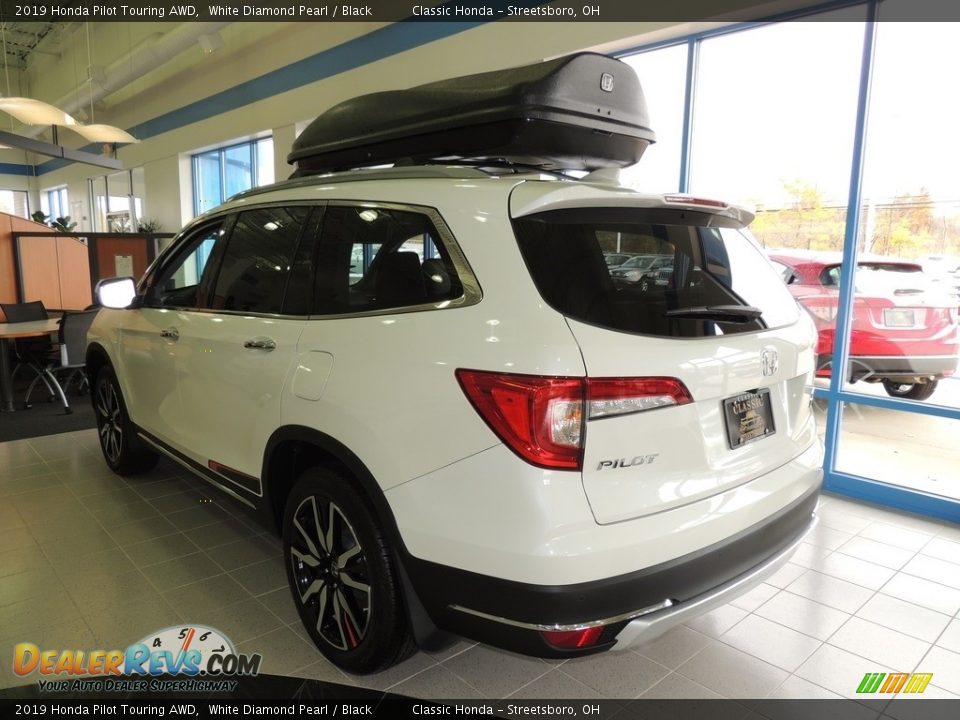 2019 Honda Pilot Touring AWD White Diamond Pearl / Black Photo #6