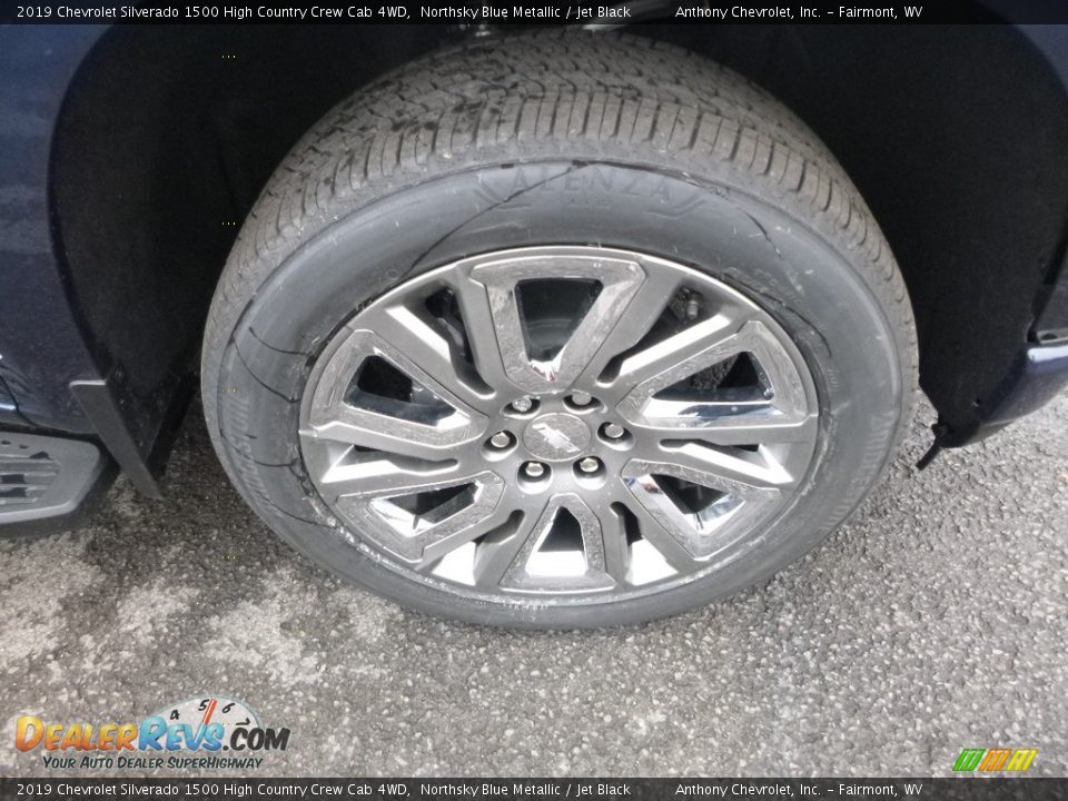 2019 Chevrolet Silverado 1500 High Country Crew Cab 4WD Northsky Blue Metallic / Jet Black Photo #2