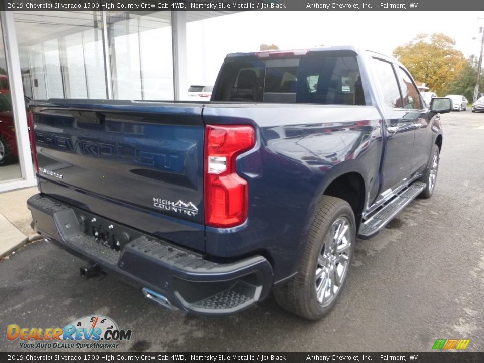 2019 Chevrolet Silverado 1500 High Country Crew Cab 4WD Northsky Blue Metallic / Jet Black Photo #4